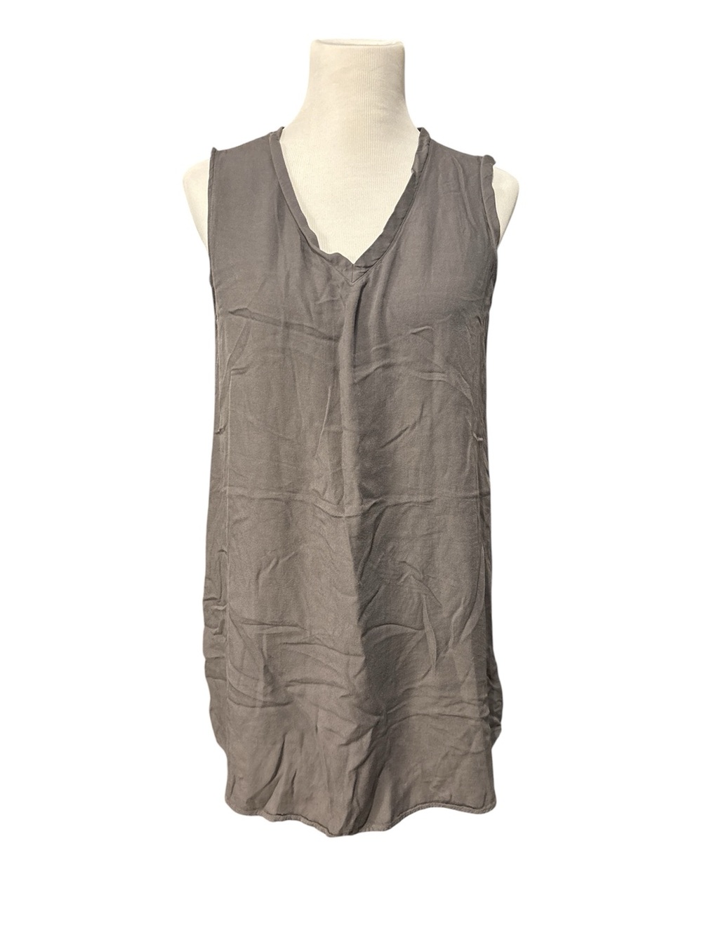 cloth & stone Sleeveless V-Neck Mini Dress in Grey